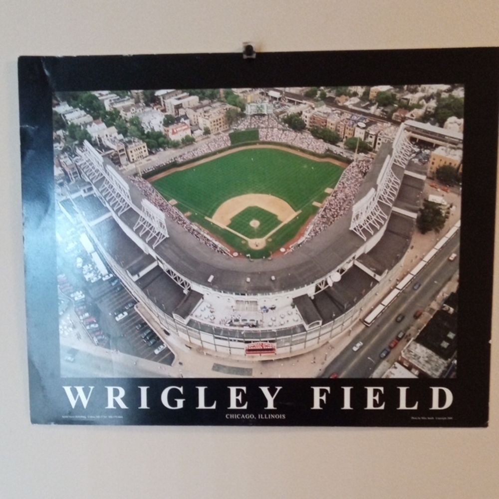 Wrigley Field Aerial View Poster